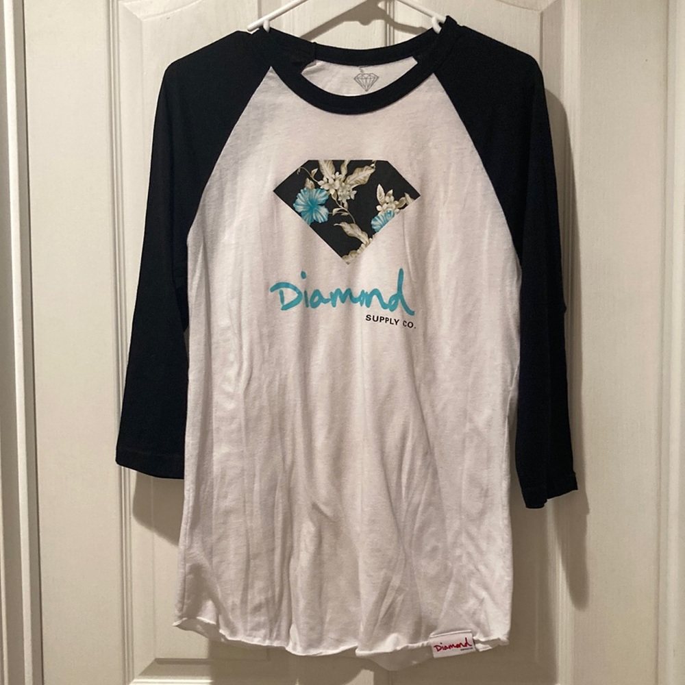 Diamond supply co baseball tee size medium